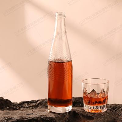 China Customized Logo High Borosilicate Glass Wine Bottles for Test Tube and Whiskey 50ml/100ml for sale