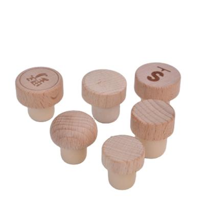 China Wood Synthetic Wine Cork T Plug Cork Lid For Sealing Glass Bottles for sale