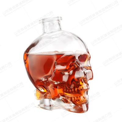 China 1000ml Glass Bottle With Cork For Whisky Vodka And Wine Customized Color for sale