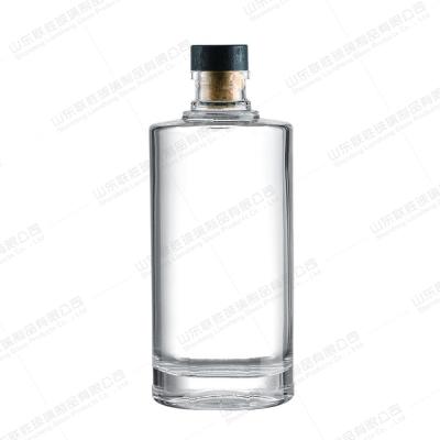 Cina Colore della bottiglia Personalizzato 375ml Rum nero chiaro Matte Whisky Spirits Vodka Bottiglia di vetro in vendita