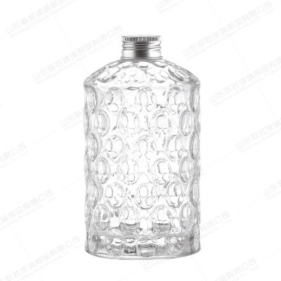 China 700 ml 1L garrafa de vidro de licor para parafuso tampa Gin Whiskey Vodka Rum Spirit à venda