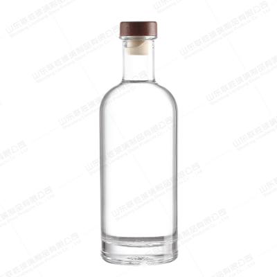 China 1000 ml de vidro Liquor Vinho Vodka Tequila garrafa com tampa de cortiça selada OEM à venda