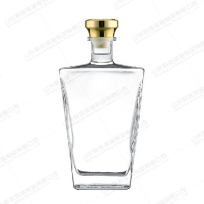 China OEM ODM Botella de vidrio de vino 350ml 550ml 750ml Botella de vidrio de whisky vacío vodka en venta