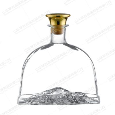 China Clear Borate Glass Wine Bottles for Wine Production Manufactured by Glass Bottle for sale