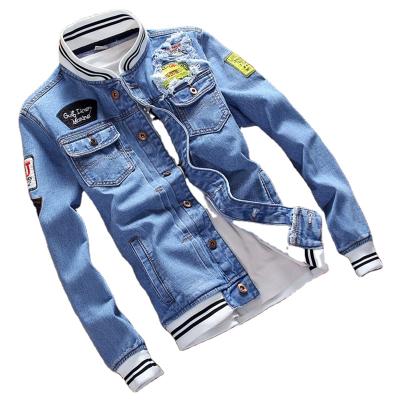 China Breathable Wholesale Japanese Style Denim Jacket Men's Slim Fit Jacket Winter for sale