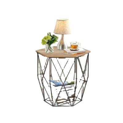 China Small Accent Table (Height) Adjustable Black Metal Frame Side End Table With Removable Tray Top for sale