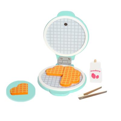 China Kids Afternoon Tea Set Eco-friendly Material Toy Pretend Kitchen Play Waffle Maker For Girls for sale