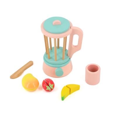 China Factory Outlet Role Play Stand Eco-friendly Material Modern Wooden Mixer Toy For Kids for sale