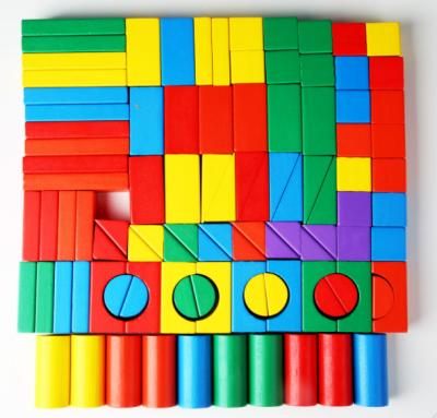 China Colorful DIY TOY OEM Kids Toys Early Educational DIY Building Block Wooden Block For Children for sale