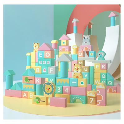 China Toy Colorful New Design Large Educational Wooden Blocks Toy Games For Kids for sale