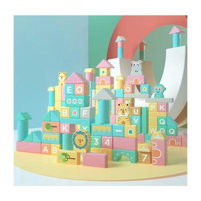 China New In Kids Toys Educational Toy Wooden City Blocks Wood Blocks Building for sale