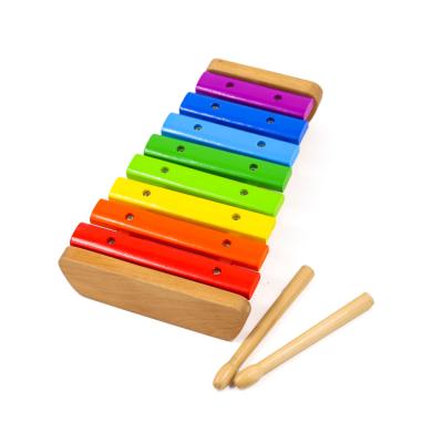 China Baby Musical Instrument Toy Wooden Xylophone Children Kids Eco-friendly Material Musical Funny Toys for sale