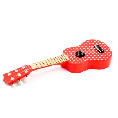 China Eco-friendly Material Wooden Girl Guitar Musical Instruments Learning Educational Toys for sale