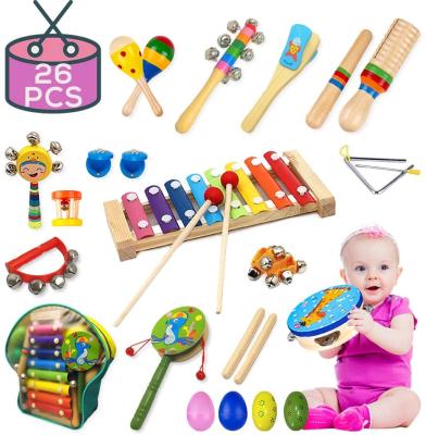 China Wooden Toy Music Set Kids Musical Instrument Child Musical Toy New Arrival Educational Play for sale