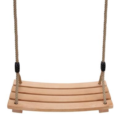 China Outdoor Play Wooden Tree Swing Seat , Indoor Outdoor Wooden Rope Swing Set For Adult Kids Children for sale