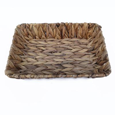 China Handmade Rectangular Basket Tray Sundries Fruit Basket Viable Rectangular Hot Sale Storage Basket for sale