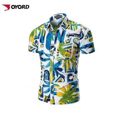 China Anti-pilling Mens Gender And Adults Age Group 100% Polyester Mens Hawaiian Shirts for sale