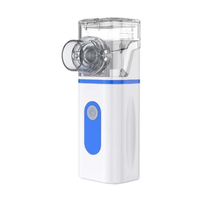 China Hand Held Medical Manual Mini Portable Micro Mesh Asthma Ultrasonic Nebulizer with Rechargeable Battery for sale