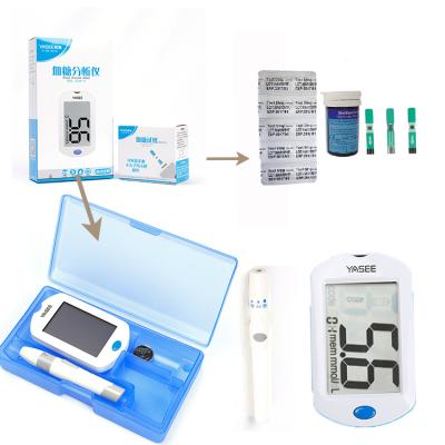 China Wholesale Safe Blood Glucose Meter Blood Glucose Monitor Family Digital Scalpels and Blood Glucose Test Strips for sale