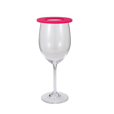 China Non Spill Hot Selling Silicone Cup Cover Lid For Wine Accessories for sale