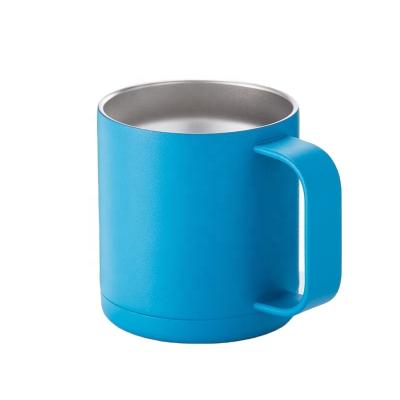 China Sustainable Blue Vacuum Insulated Stainless Steel Beer Mug With Different Style Lid for sale