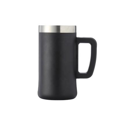 China Sustainable Custom Design Eco - Friendly Stainless Steel Beer Mug With Lid for sale