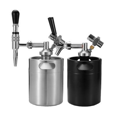 China Sustainable Stainless Steel Double Wall Beer Shaker Tap Beer Keg Dispenser for sale