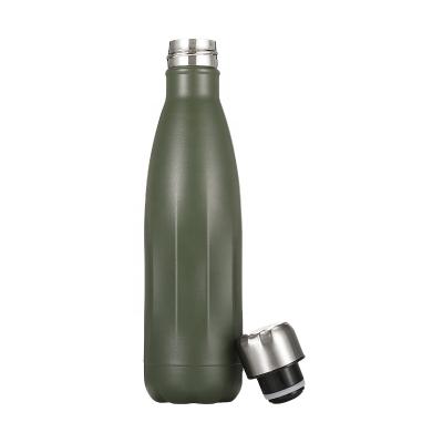 China New Design Cola Bottle Shape Bottle Stainless Steel Viable Double Wall Insulated Water Bottle for sale