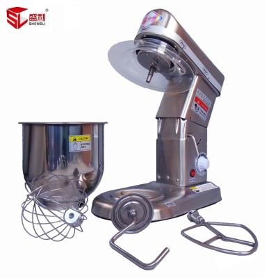 China Tilt Head Design Cake Mixer Stainless Steel Commercial Planetary Dough Mixer 10l for sale