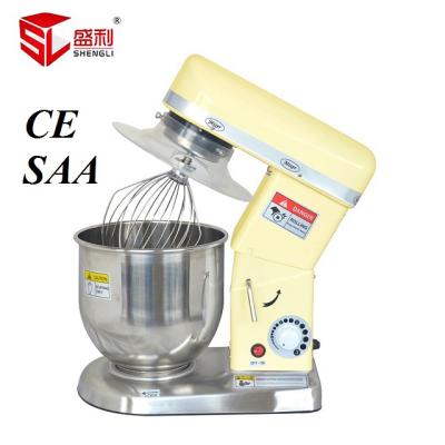 China Commercial Supplying 7 Liter Stand Egg Mixer Dough Planetary Mixer for sale