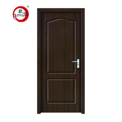 China Cheapest Swing Door Wood Interior Door Solid Teak Wood PVC Door for sale