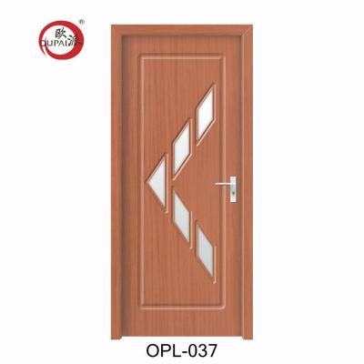 China Factory Design New Excellent Quality Glass Wooden V Shape Hostel Swing Main Door for sale