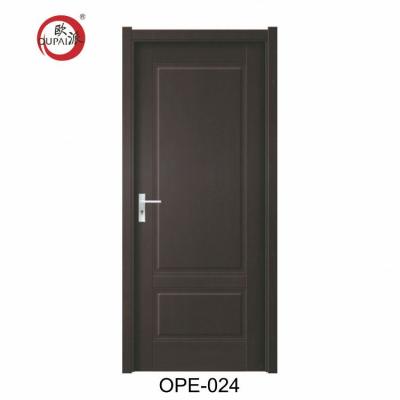 China Dark Brown Fancy Standard Residence Solid Wood Interior Swing Design Door for sale