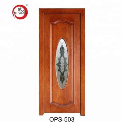 China Swing Design Solid Wood Interior Soundproof Sliding French Glass Barn Doors for sale