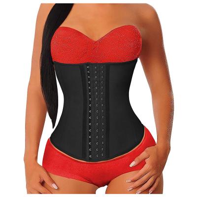 China Antibacterial Women's Latex Sports Waist Trainer Long Torso Waist Cincher Underbust Corset Belt for sale