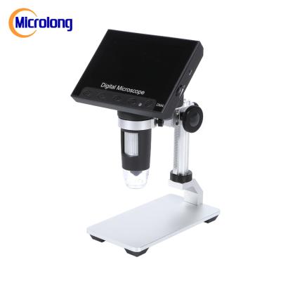 China Portable LCD Electronic Metallurgical Screen Camera 1/4' 8 LED Digital Microscope à venda