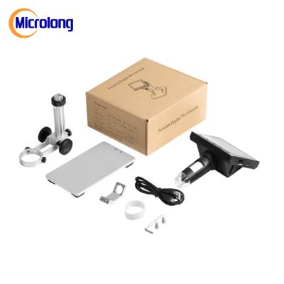 Κίνα USB Digital Microscope With 8 LED Light 2MP LCD Screen Electronic Microscope 1/4' προς πώληση