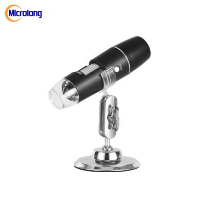 中国 IOS Android Wireless Smartphone Microscope 8 LED Light Digital WIFI Digital Microscope 1/7.5