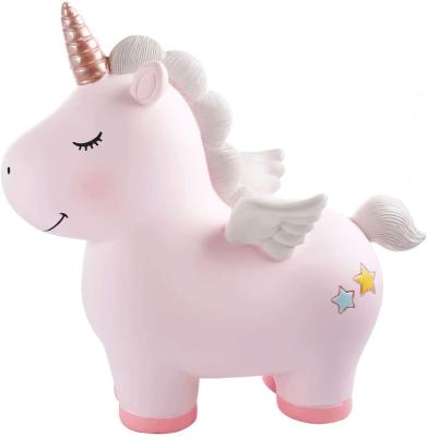 China Beautiful Rainbow Unicorn Piggy Bank of Europe for sale