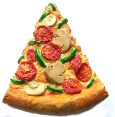 China Spicy Europe Pizza Resin 3d Fridge Magnet for sale