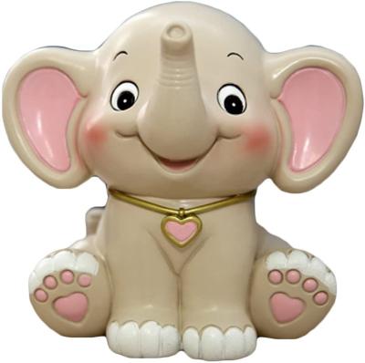 China Cute Europe Elephant Shaped Resin Piggy Bank Coin Bank Coin Bank for sale