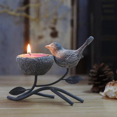 China Europe Resin Candle Holders Christmas Votive Ornaments for sale