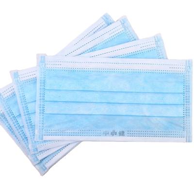 China 3 Adults Ply Non Woven Disposable Surgical Face Mask Class II White Blue for sale