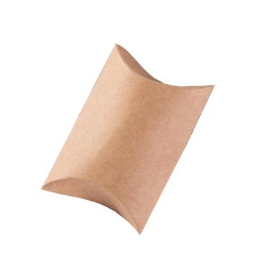 China Recyclable Custom Printing Cute Cardboard Kid Birthday Kraft Paper Candy Packaging Gift Pillow Box for sale