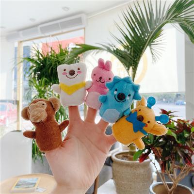 China Toy Animal Finger Puppet Mini Plush Finger Puppet Super Soft Short Finger Puppet Game For Kids Playing Toys for sale