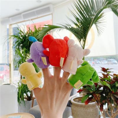 China Toy Animal Finger Puppet Mini Plush Finger Puppet Super Soft Short Finger Puppet Game For Kids Playing Toys for sale