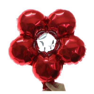 China Wholesale high quality cheap latex foil foil promotional toy celebration party balloon flower shape decoration material for kids and adults for sale