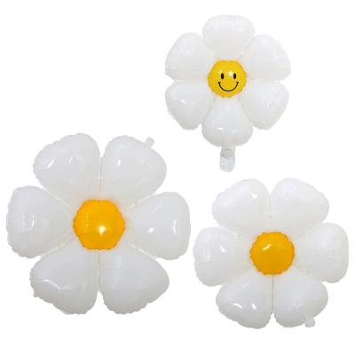 China Gift Toy White Cloud White Flower Shape Foil Party Celebration Balloons Decorations for Birthday Wedding Anniversary Graduation Party for sale