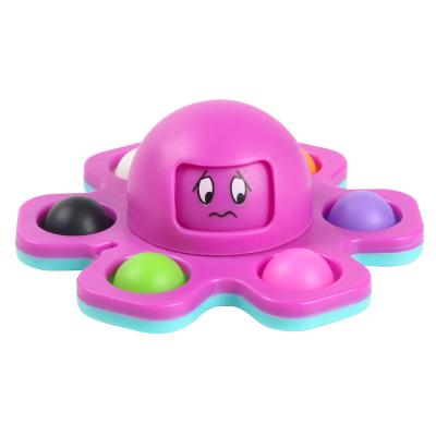 China Portable Octopus Finger Spinner Kids Toys Stress Relieve Silicone Toys For Kids And Adults for sale