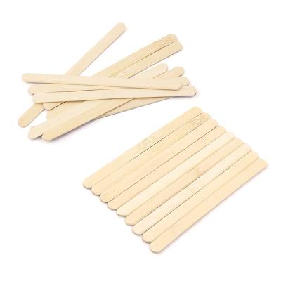 China Diy Sustainable Bamboo Handmade Freezer Stick Spatula Popsicle Food Grade Engrave Eco-Friendly Disposable Ice Cream Sticks for sale